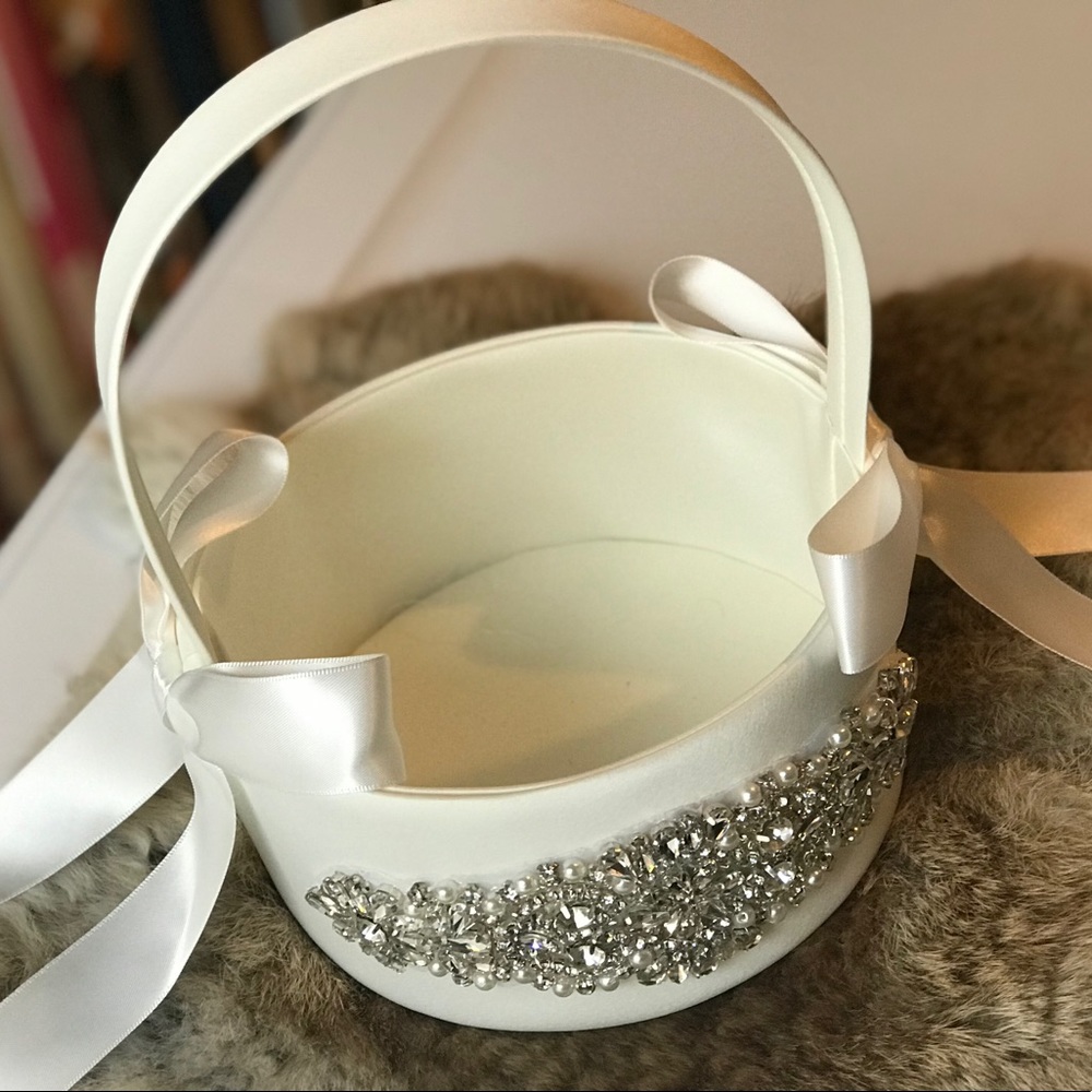 Wedding Flower Girl Basket (Two Available)